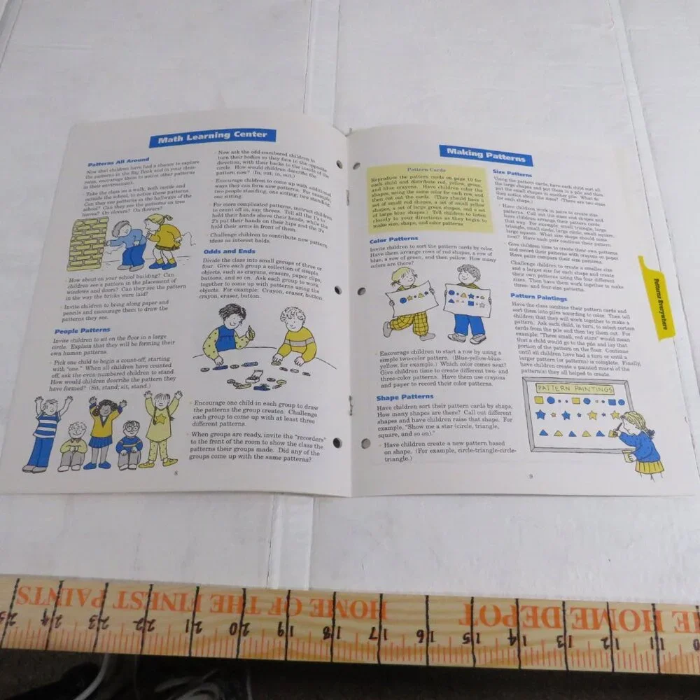 Patterns Everywhere BIG BOOK (almost 2 feet tall) with teacher pages CLASSROOM